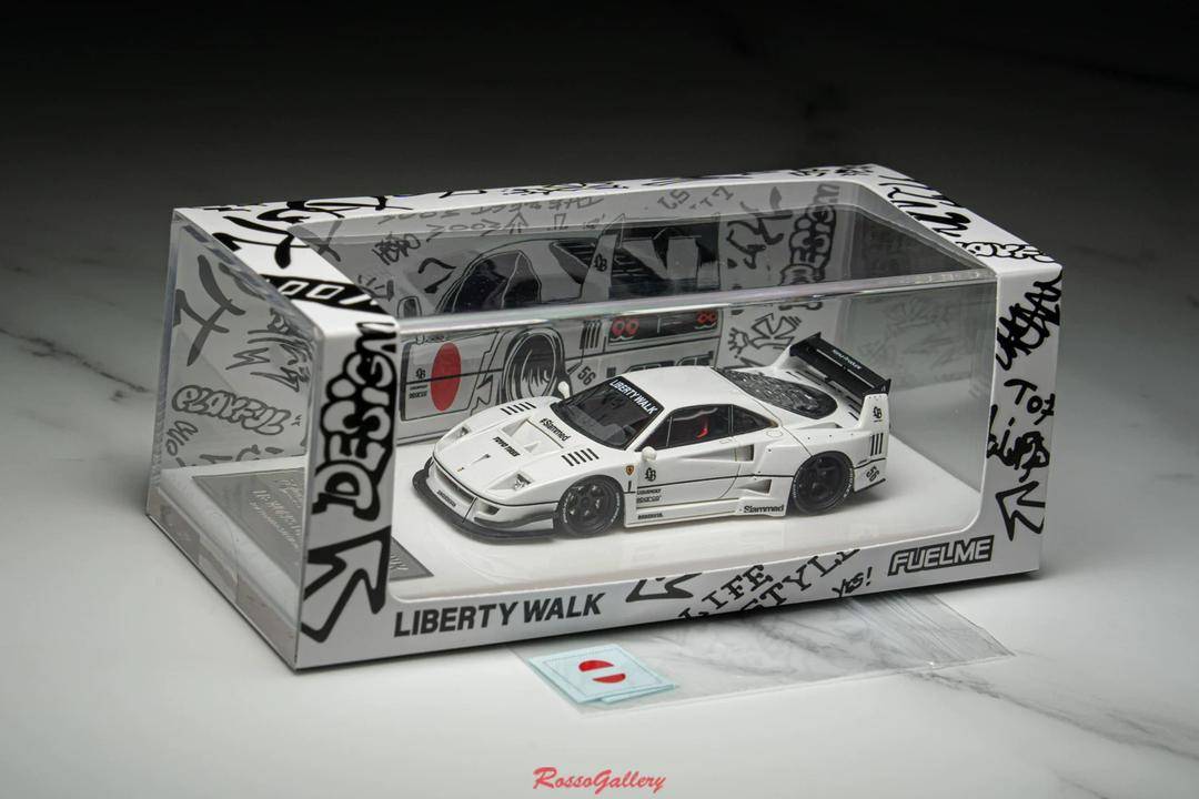 FuelMe 1:64 Ferrari F40 LBWK White