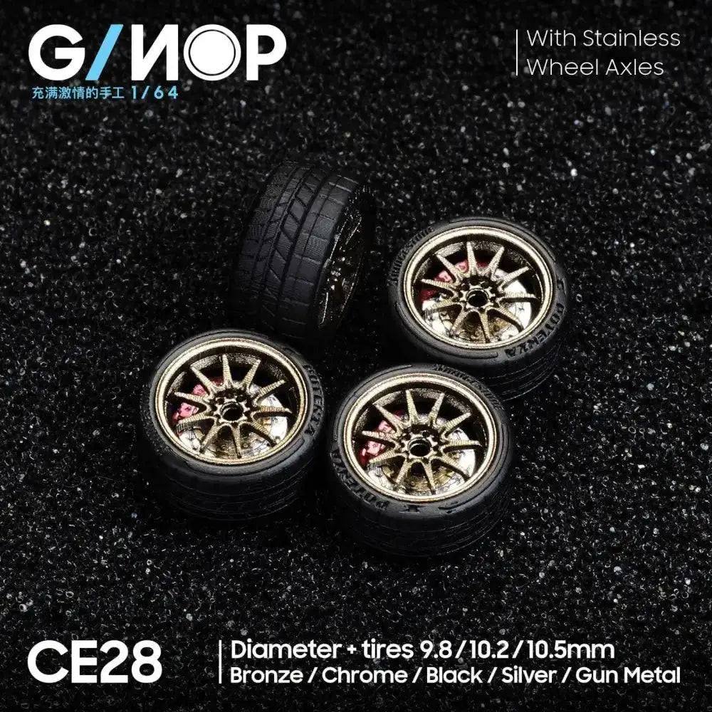 G_NOP 1:64 Alloy Wheels w/Brakes 10.5mm