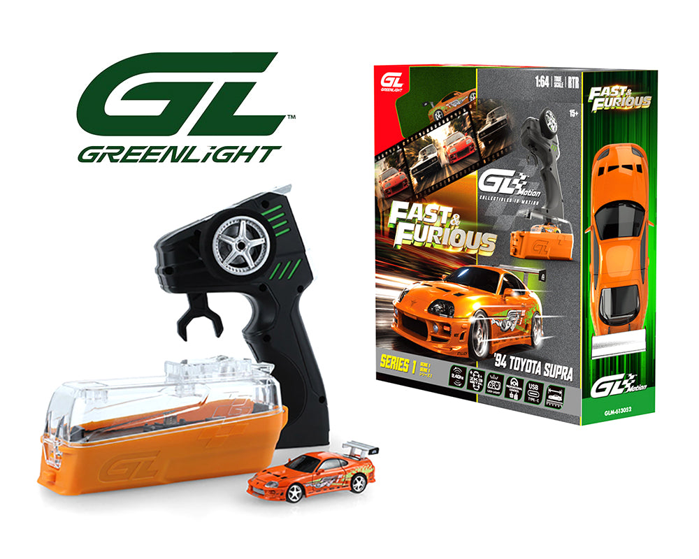 (PRE-ORDER) Greenlight Motion 1:64 RC The Fast & The Furious 1994 Toyota Supra “Brian’s Supra” Combo Set