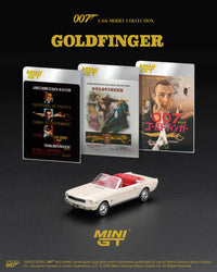 Thumbnail for (PRE-ORDER) Mini GT 1:64 Ford Mustang convertible 1964  “Goldfinger” MGT00928-007E