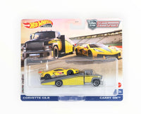 Thumbnail for Hot Wheels Premium 1:64 Team Transport Corvette C8R Carry On
