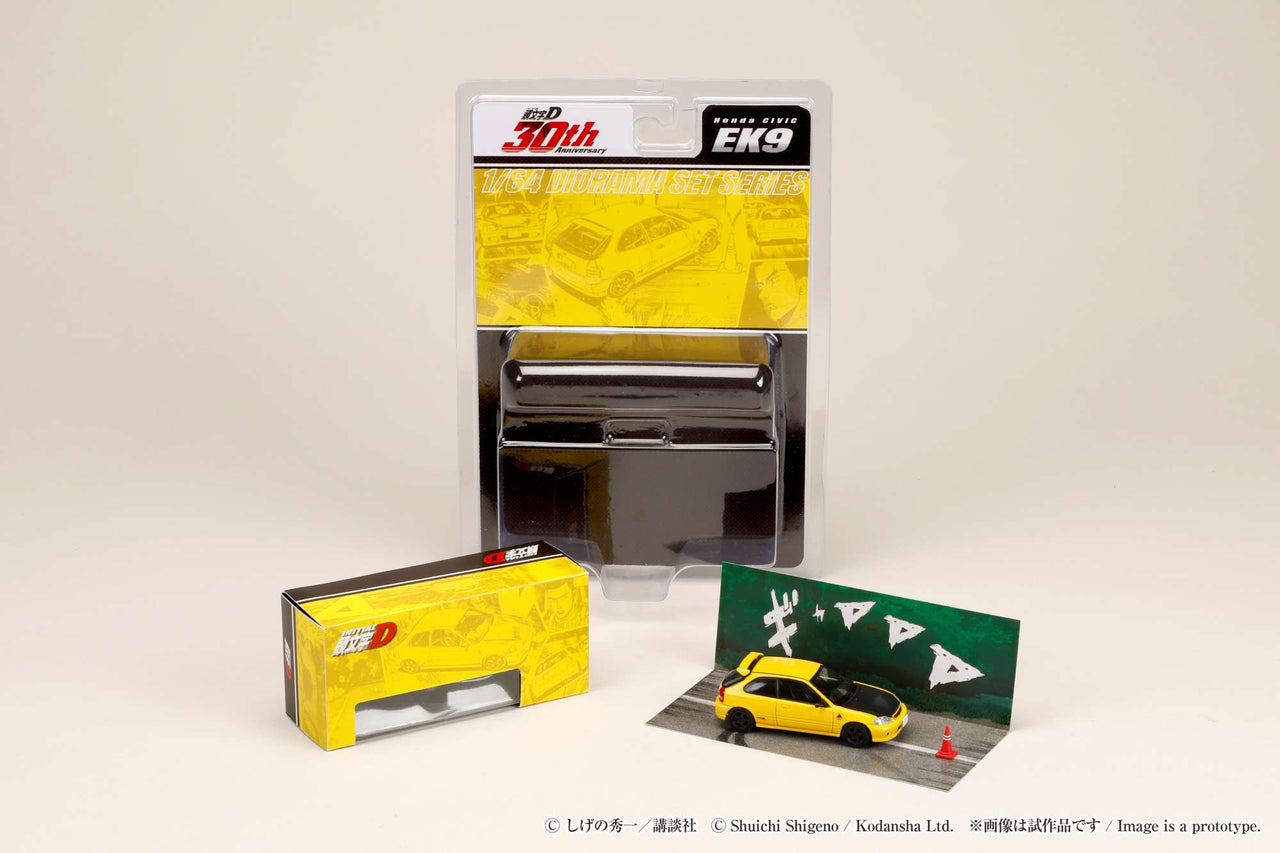 Hobby Japan 1:64 Honda CIVIC EK9 Todojuku / INITIAL D Tomoyuki Tachi VS Takumi Fujiwara