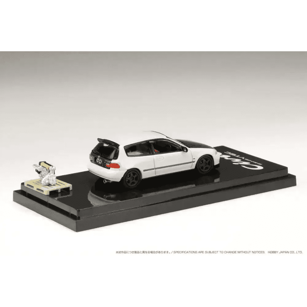 Hobby Japan 1:64 Honda Civic EG6 Customised w/ Engine White HJ642017AW