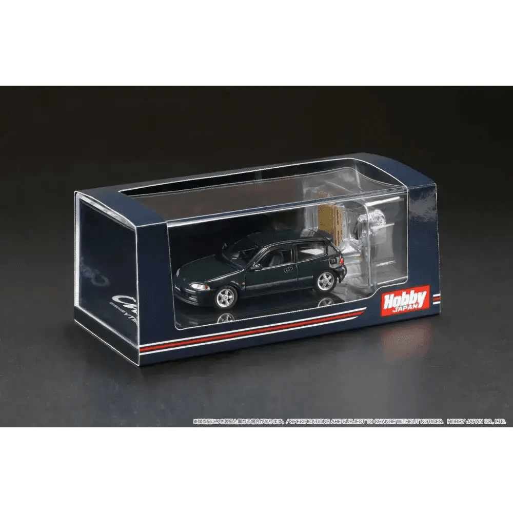 Hobby Japan 1:64 Honda Civic EG6 Sir S w/ Engine Green HJ641017SG