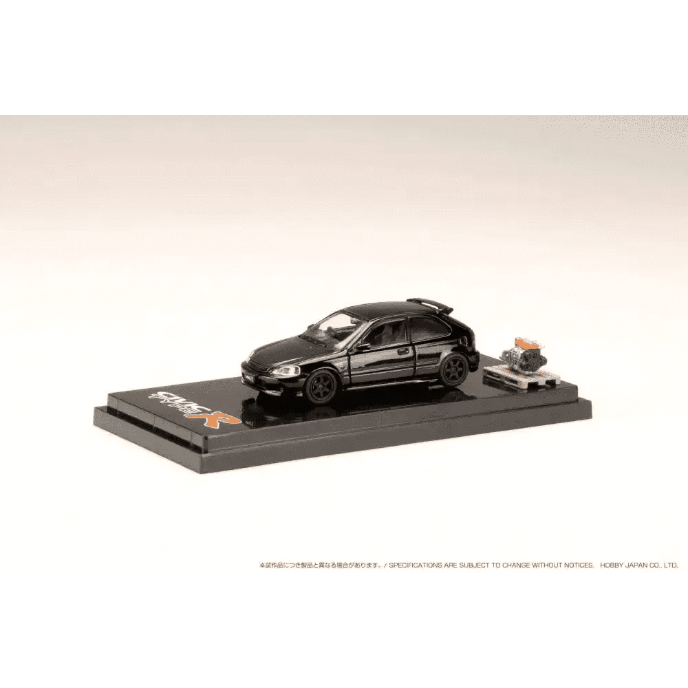 Hobby Japan 1:64 Honda Civic EK9 Customised w/ Engine Black