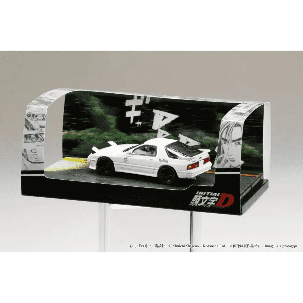 Hobby Japan 1:64 Initial D Mazda RX-7 FC3S VS Kyoichi Sudo With Ryosuke Takahashi Figure