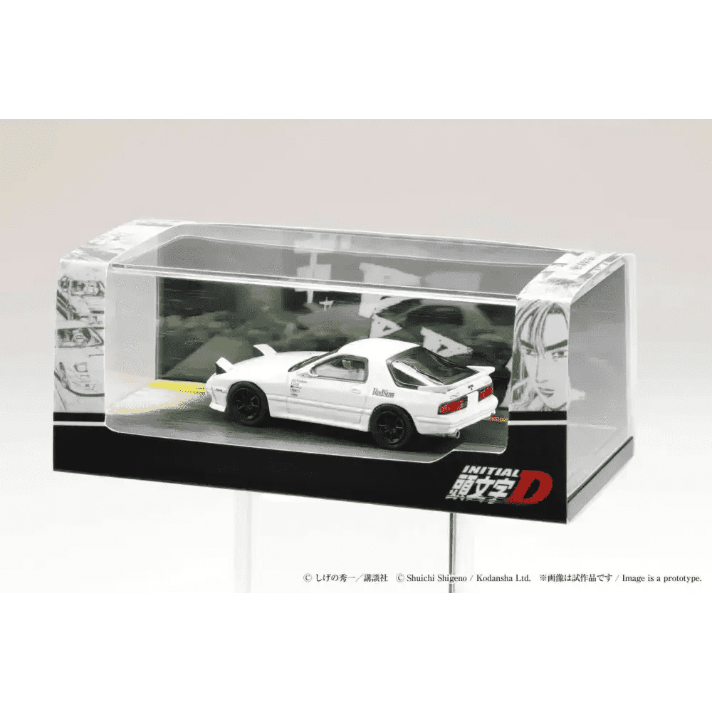 Hobby Japan 1:64 Initial D Mazda RX-7 FC3S VS Kyoichi Sudo With Ryosuke Takahashi Figure