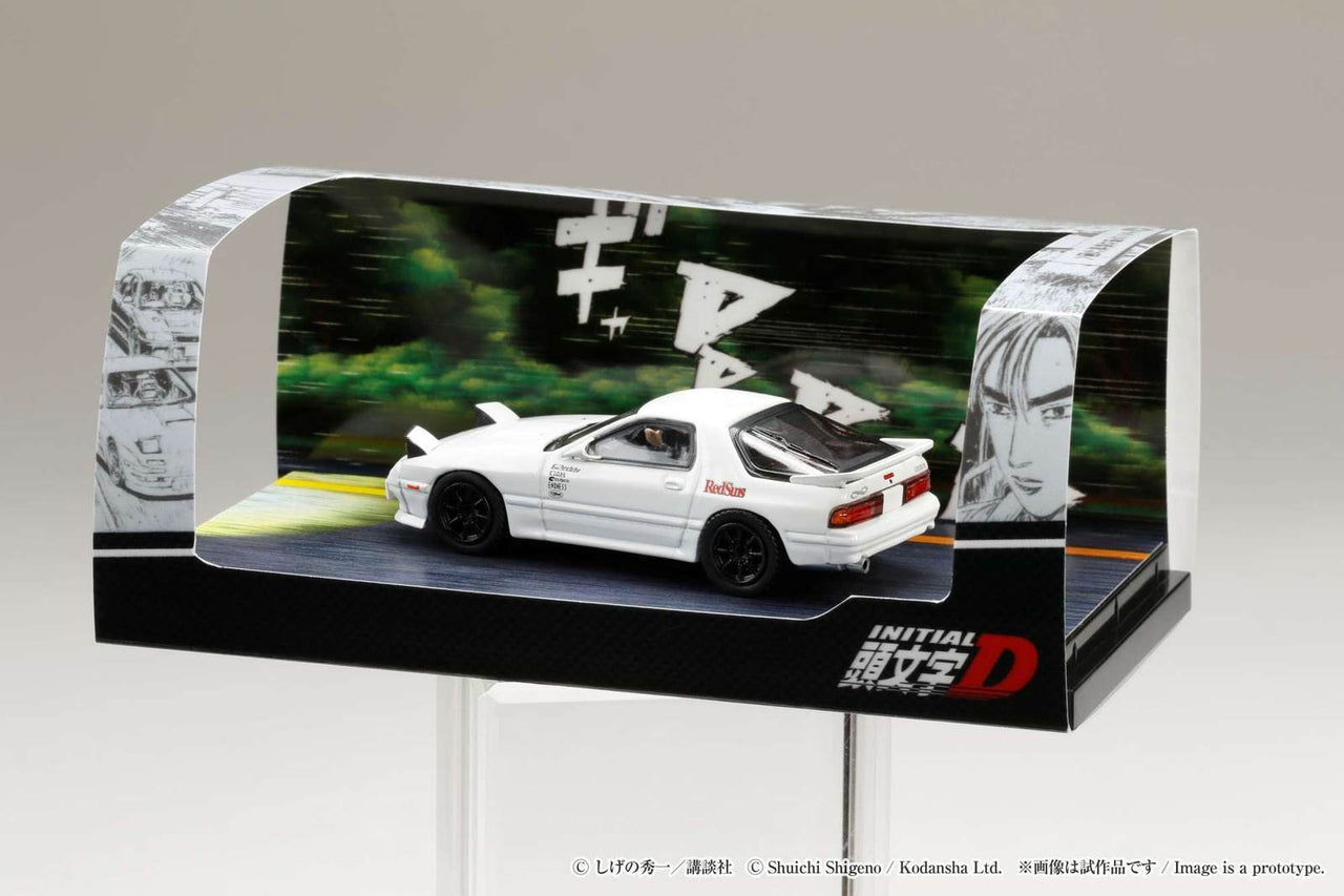 Hobby Japan 1:64 Initial D Mazda RX-7 FC3S VS Kyoichi Sudo With Ryosuke Takahashi Figure