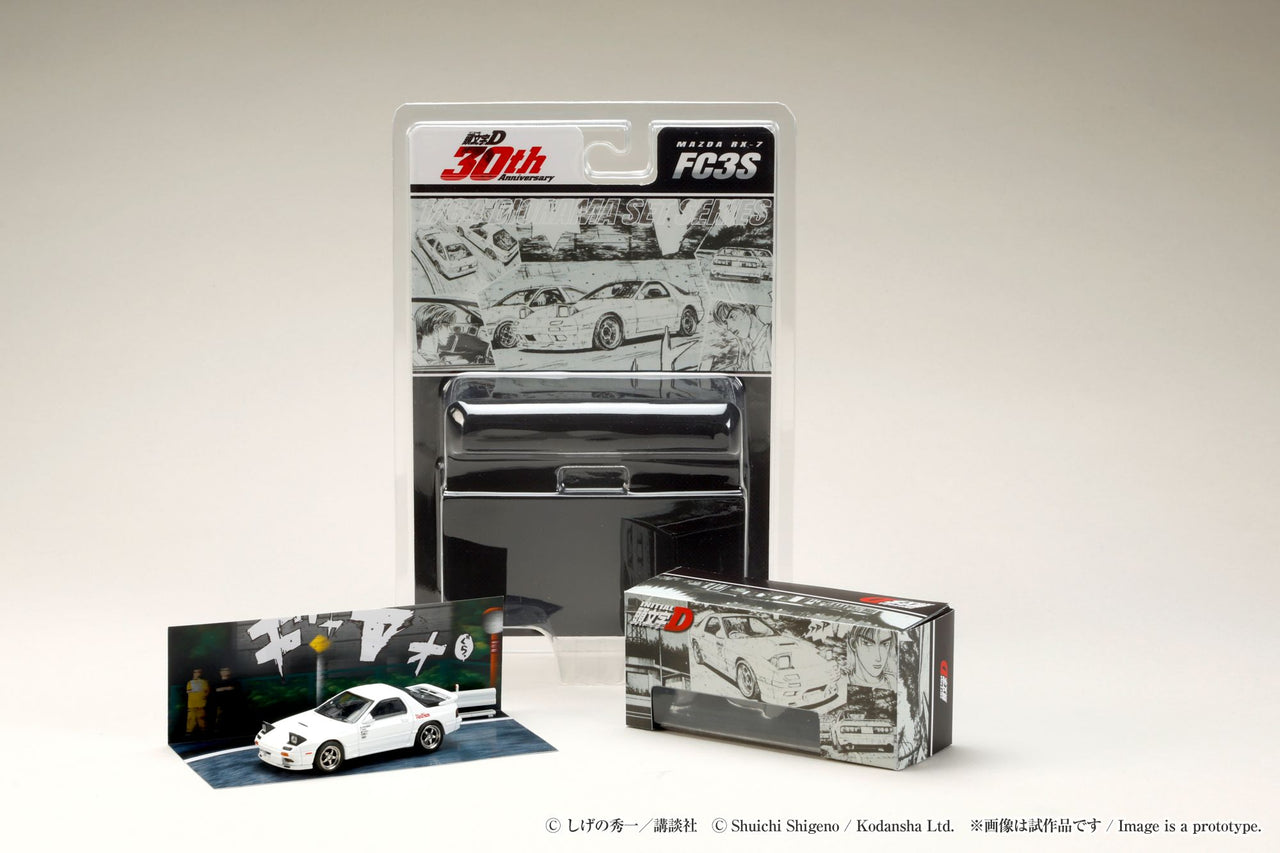 Hobby Japan 1:64 Mazda RX-7 FC3S RedSuns / INITIAL D Ryosuke Takahashi VS Takumi Fujiwara
