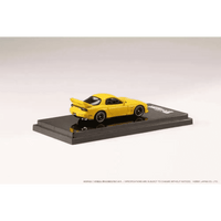 Thumbnail for Hobby Japan 1:64 Mazda RX7 FD3S A-Spec Mazda Speed Sunburst Yellow