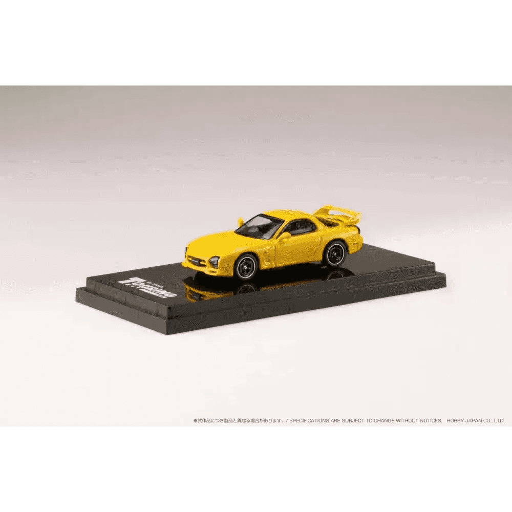 Hobby Japan 1:64 Mazda RX7 FD3S A-Spec Mazda Speed Sunburst Yellow