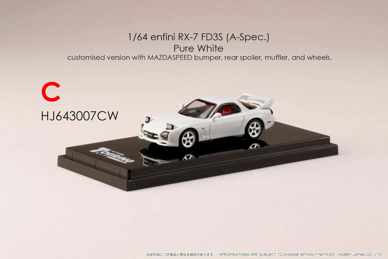 Hobby Japan 1:64 Mazda RX7 FD3S Pure White
