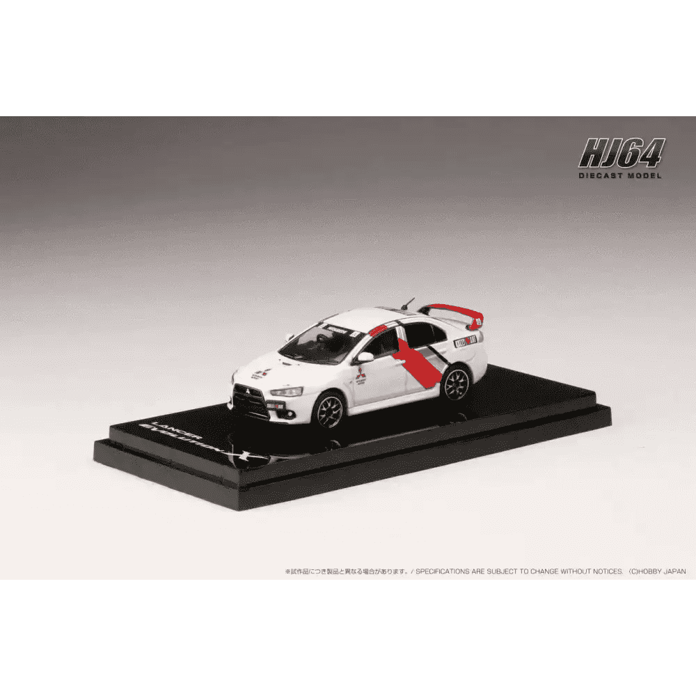 Hobby Japan 1:64 Mitsubishi Lancer Evolution X Final Edition RALLIART WHITE