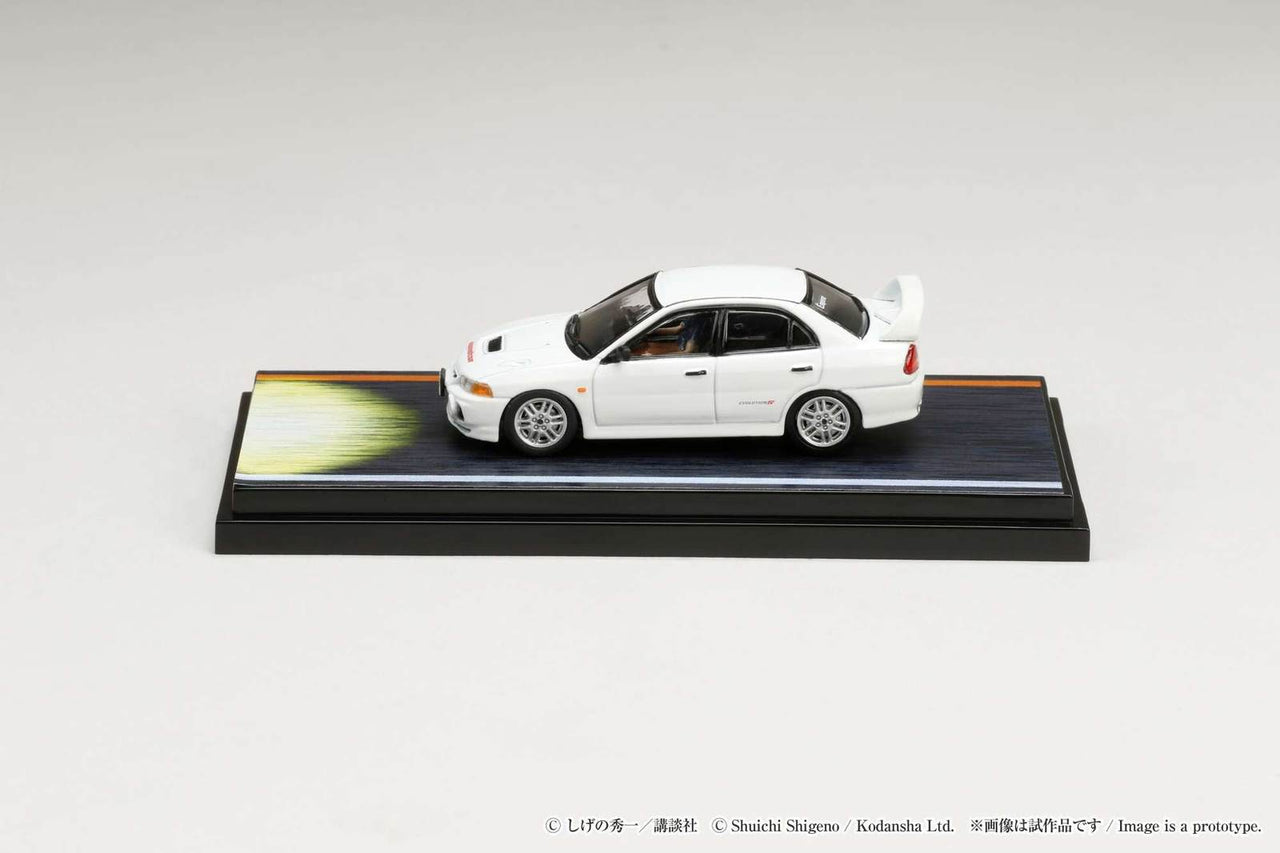 Hobby Japan 1:64 Mitsubishi Lancer RS Evolution Ⅳ / INITIAL D VS Takumi Fujiwara With Seiji Iwaki Figure
