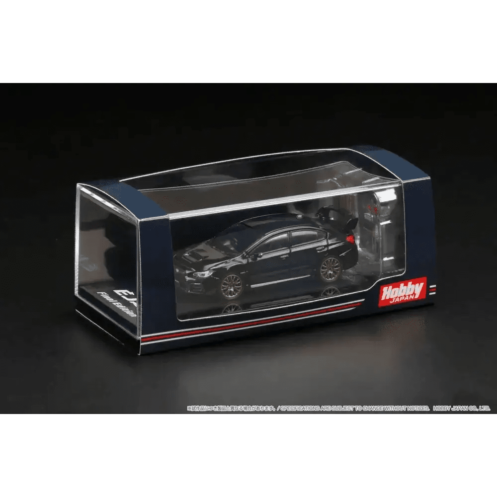 Hobby Japan 1:64 Subaru WRX STI EJ20 Final Edition w/ Engine Crystal Black Silica