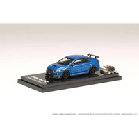 Thumbnail for Hobby Japan 1:64 Subaru WRX STI RA-R Full Option w/ Engine Blue Pearl