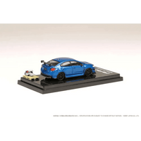 Thumbnail for Hobby Japan 1:64 Subaru WRX STI RA-R Full Option w/ Engine Blue Pearl