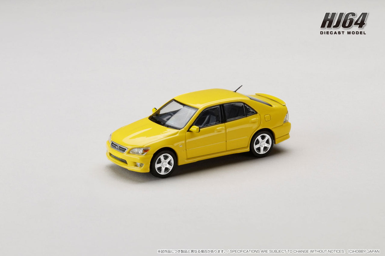 Hobby Japan 1:64 Toyota ALTEZZA RS200 E10 1998 SUPER BRIGHT YELLOW