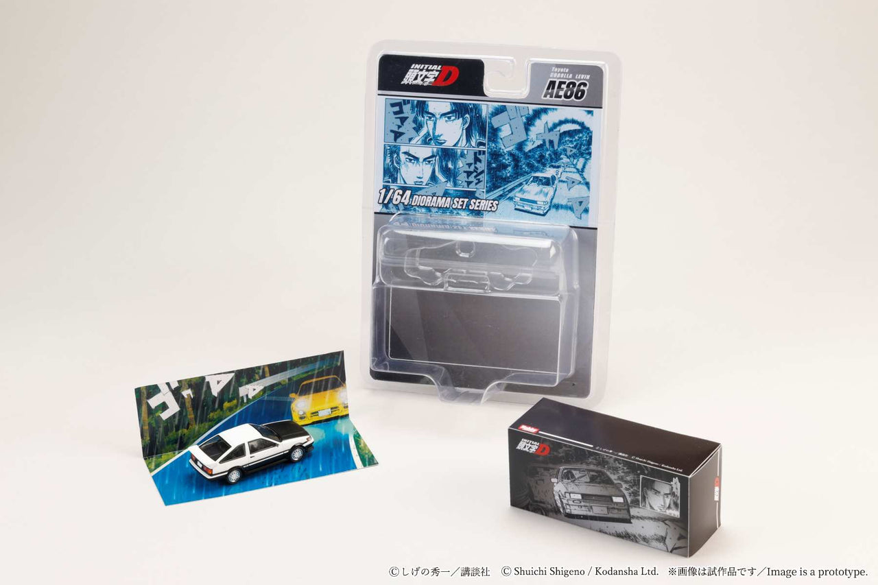 Hobby Japan 1:64 Toyota COROLLA LEVIN AE86 / INITIAL D Wataru Akiyama VS Keisuke Takahashi"