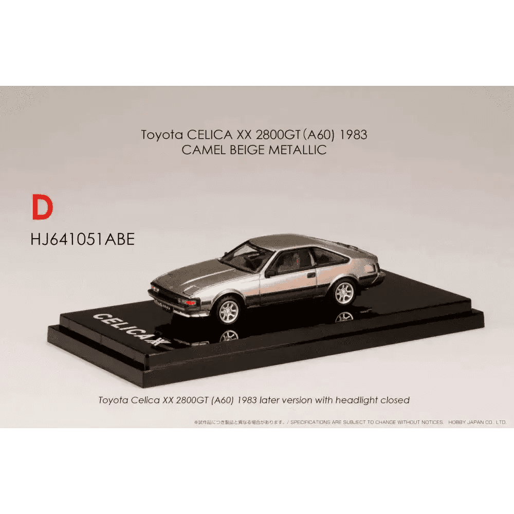 Hobby Japan 1:64 Toyota Celica A60 1983 2800GT Beige Metallic