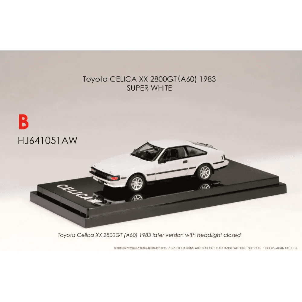 Hobby Japan 1:64 Toyota Celica A60 1983 2800GT White