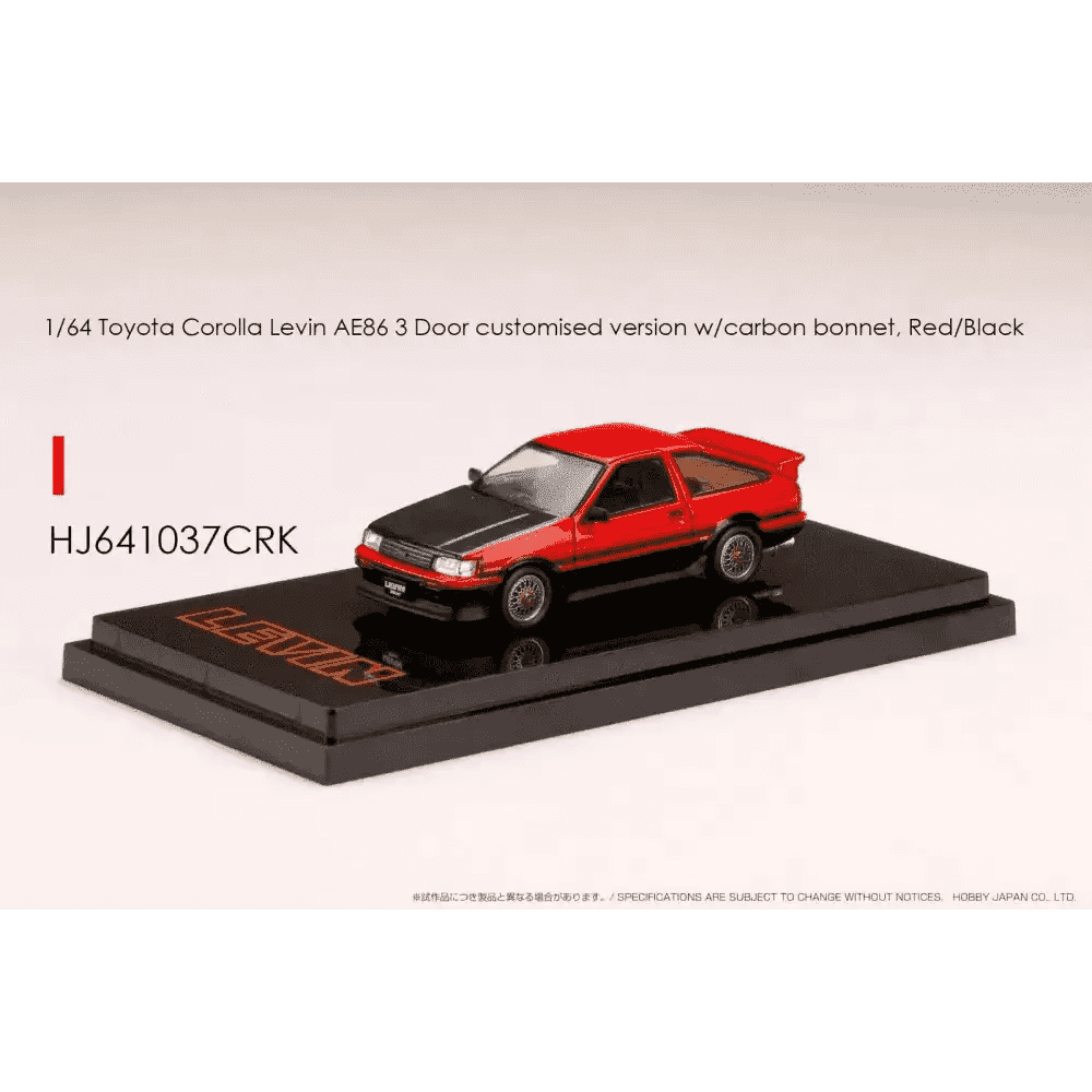 Hobby Japan 1:64 Toyota Corolla AE86 Levin - Little – Little Hobby Japan 1:64 Toyota Corolla AE86 Levin - Little – Little