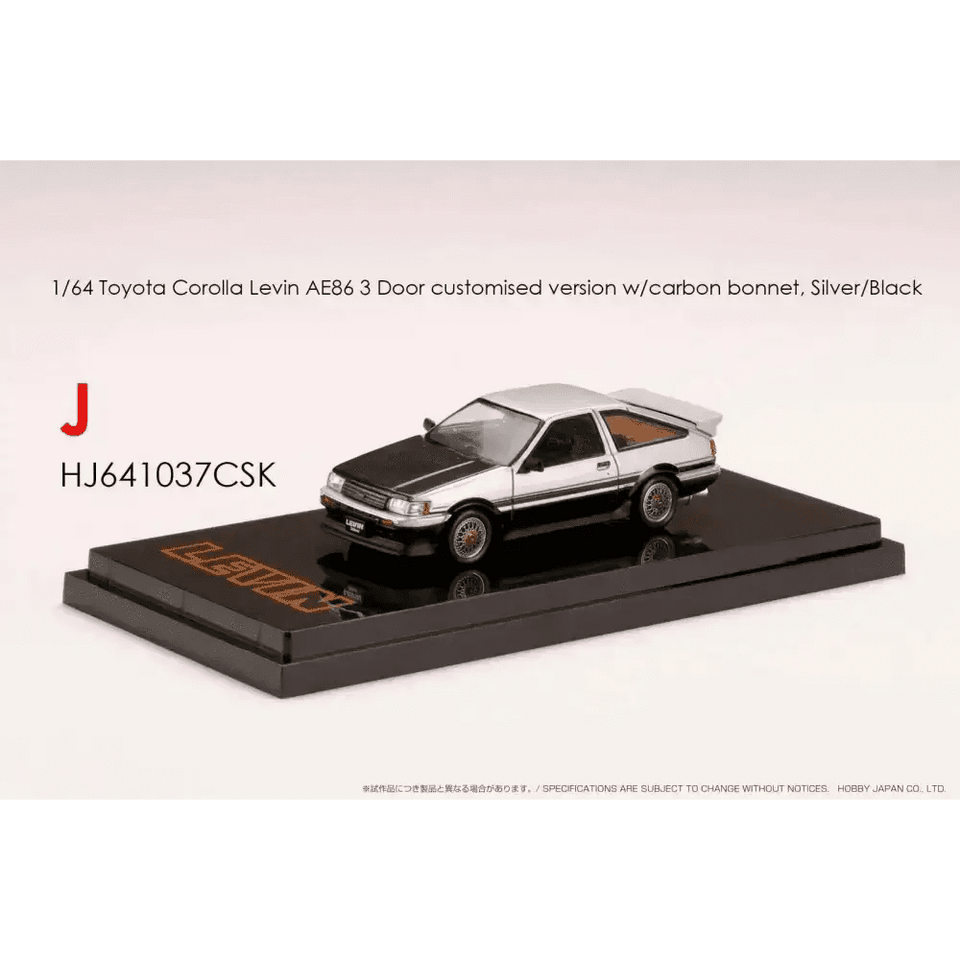 Hobby Japan 1/64 AE86 Levinミニカー セット Hobby Japan HJ641035CRK Toyota COROLLA LEVIN AE86 2 DOOR Carbon