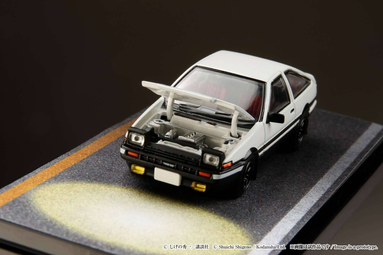 Hobby Japan 1:64 Toyota SPRINTER TRUENO AE86 / INITIAL D Engine Mounted Model with Keisuke Takahashi