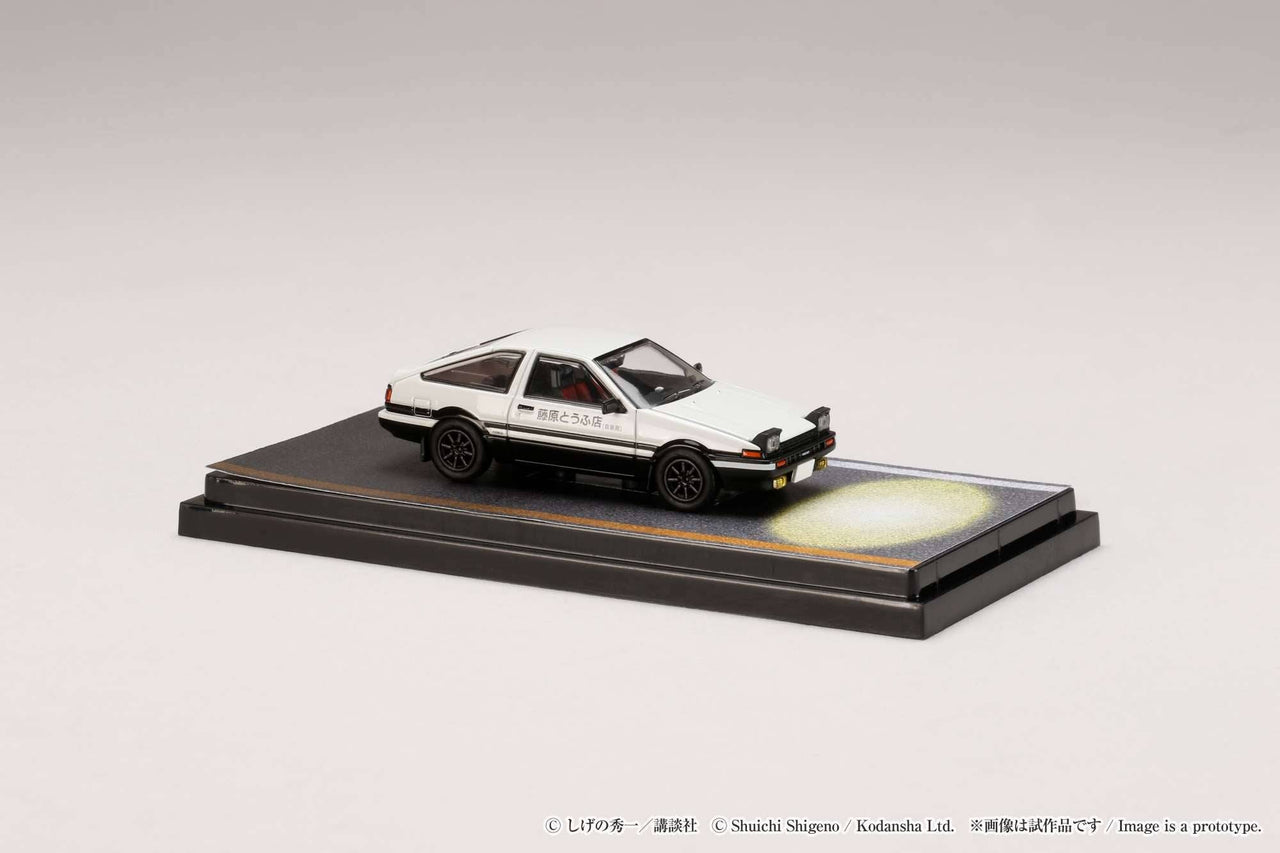 Hobby Japan 1:64 Toyota SPRINTER TRUENO AE86 / INITIAL D Engine Mounted Model with Keisuke Takahashi