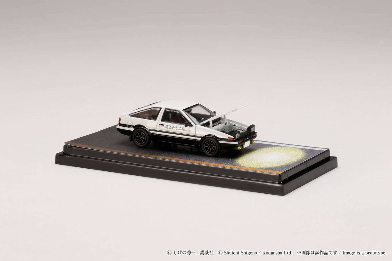 Hobby Japan 1:64 Toyota SPRINTER TRUENO AE86 / INITIAL D Engine Mounted Model with Keisuke Takahashi