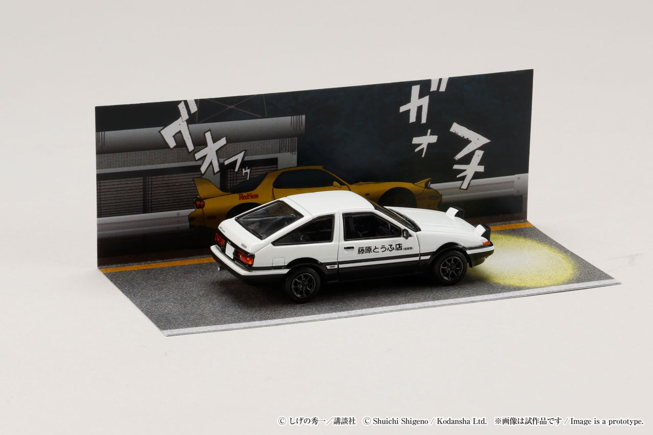 Hobby Japan 1:64 Toyota SPRINTER TRUENO AE86 / INITIAL D Takumi Fujiwara VS Keisuke Takahashi