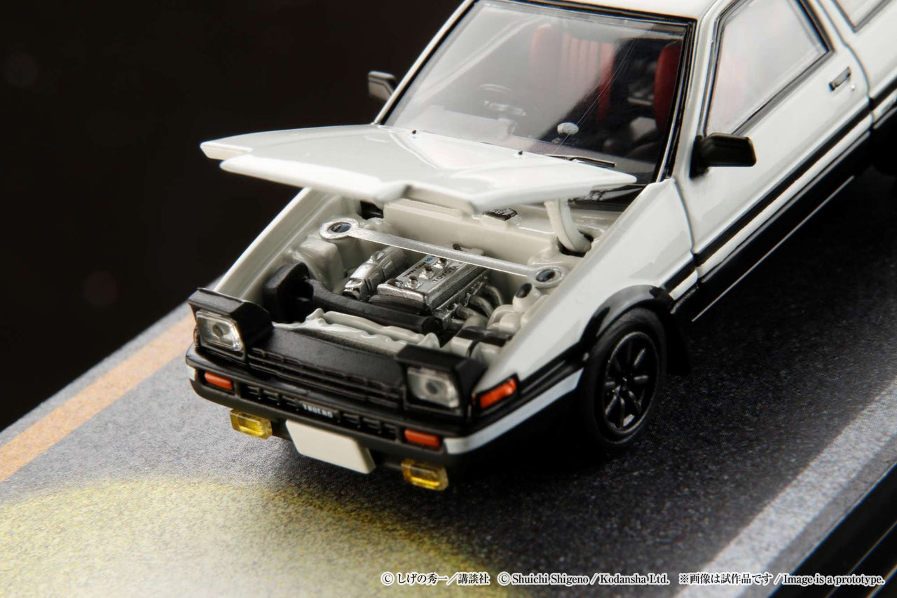 Hobby Japan 1:64 Toyota SPRINTER TRUENO AE86 / INITIAL D Engine Mounted Model with Keisuke Takahashi