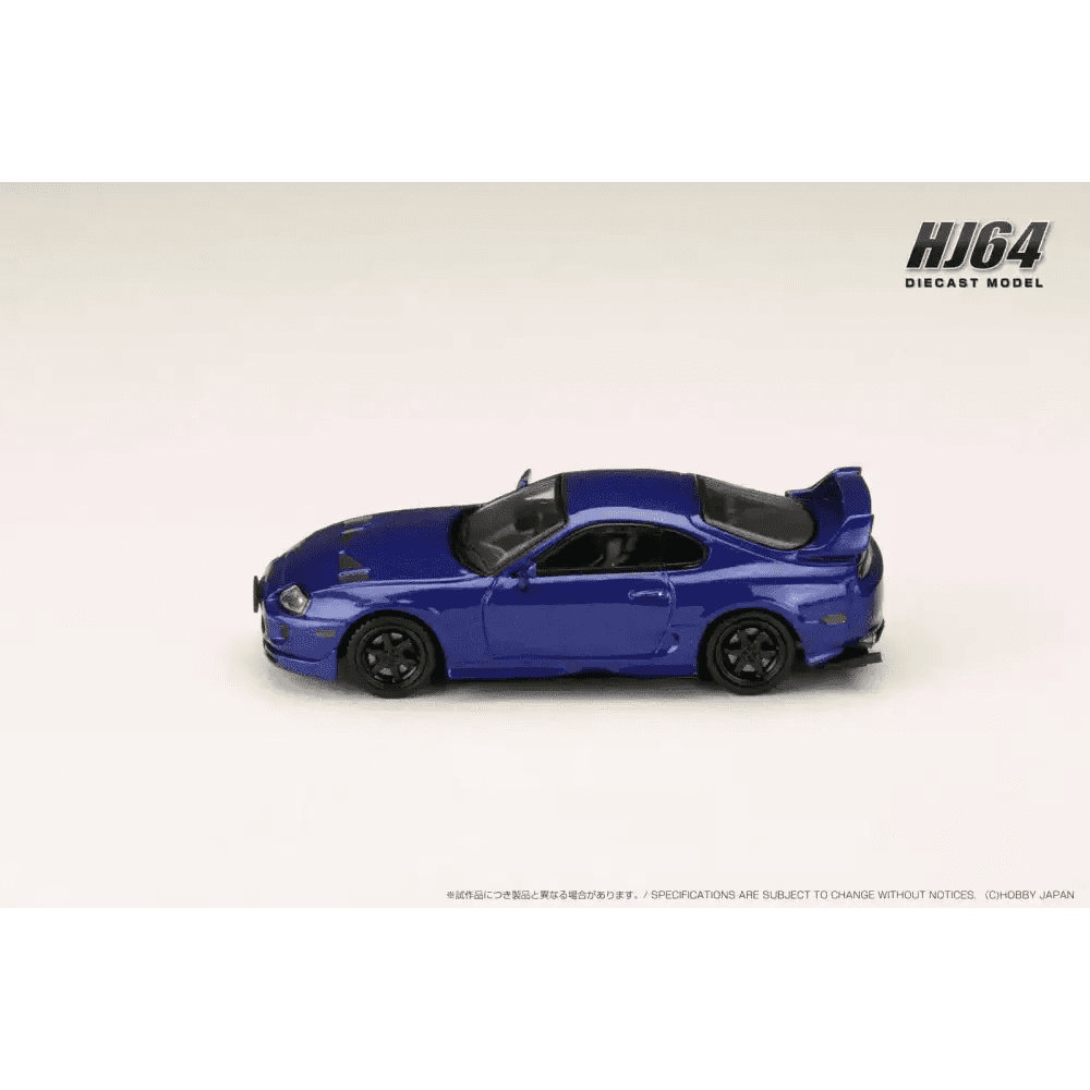 Hobby Japan 1:64 Toyota SUPRA JZA80 JDM CUSTOMIZED VERSION BLUE MICA