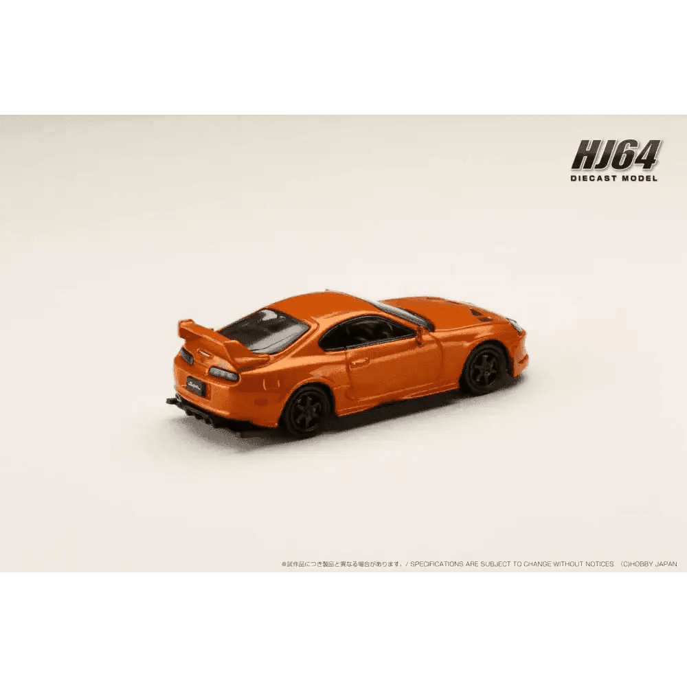 Hobby Japan 1:64 Toyota SUPRA JZA80 JDM CUSTOMIZED VERSION ORANGE