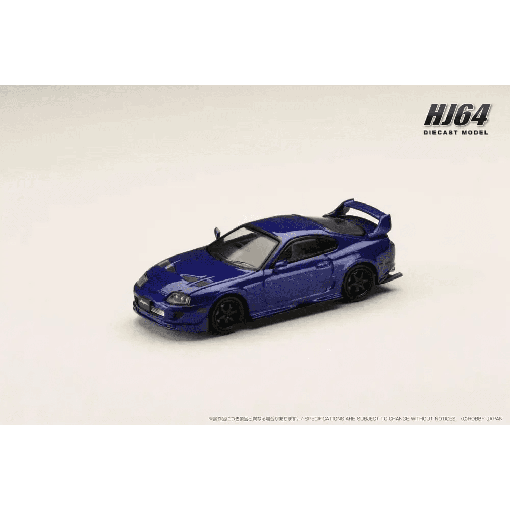 Hobby Japan 1:64 Toyota SUPRA JZA80 JDM CUSTOMIZED VERSION BLUE MICA