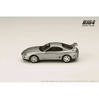 Thumbnail for Hobby Japan 1:64 Toyota SUPRA RZ JZA80 w/ Active Spoiler Parts SILVER METALLIC GRAPHITE