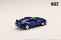 Thumbnail for (PRE-ORDER) Hobby Japan 1:64 Toyota SUPRA RZ (JZA80) w/ Active Spoiler Parts BLUE MICA