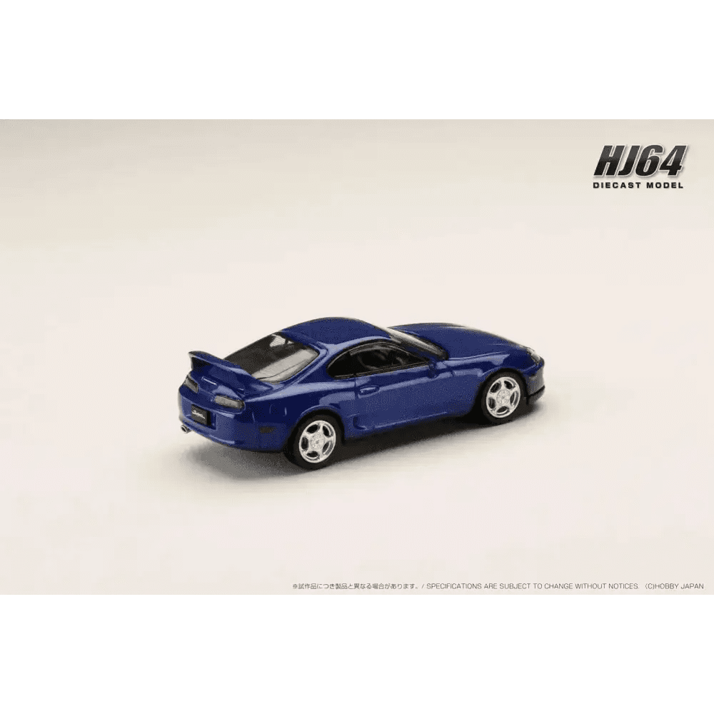 Hobby Japan 1:64 Toyota SUPRA RZ JZA80 w/ Active Spoiler Parts BLUE MICA