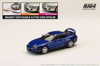 Thumbnail for PRE-ORDER Hobby Japan 1:64 Toyota SUPRA RZ JZA80 w/ Active Spoiler Parts BLUE MICA