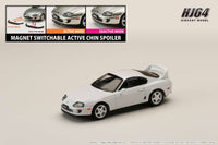 Thumbnail for PRE-ORDER Hobby Japan 1:64 Toyota SUPRA RZ JZA80 w/ Active Spoiler Parts SUPER WHITE II