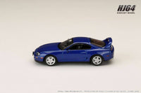 Thumbnail for PRE-ORDER Hobby Japan 1:64 Toyota SUPRA RZ JZA80 w/ Active Spoiler Parts BLUE MICA