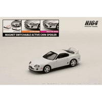 Thumbnail for Hobby Japan 1:64 Toyota SUPRA RZ JZA80 w/ Active Spoiler Parts SUPER WHITE II