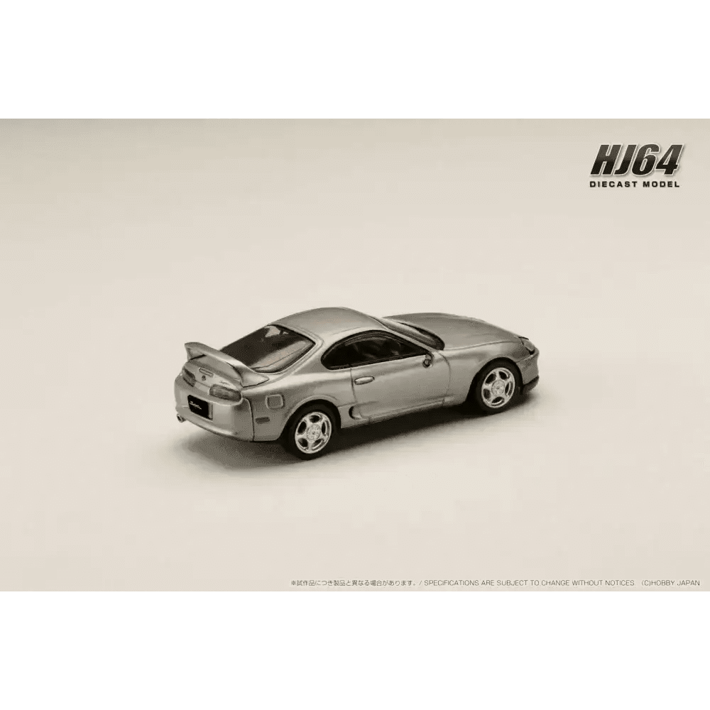 Hobby Japan 1:64 Toyota SUPRA RZ JZA80 w/ Active Spoiler Parts SILVER METALLIC GRAPHITE