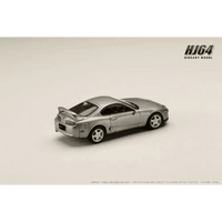 Thumbnail for Hobby Japan 1:64 Toyota SUPRA RZ JZA80 w/ Active Spoiler Parts SILVER METALLIC GRAPHITE