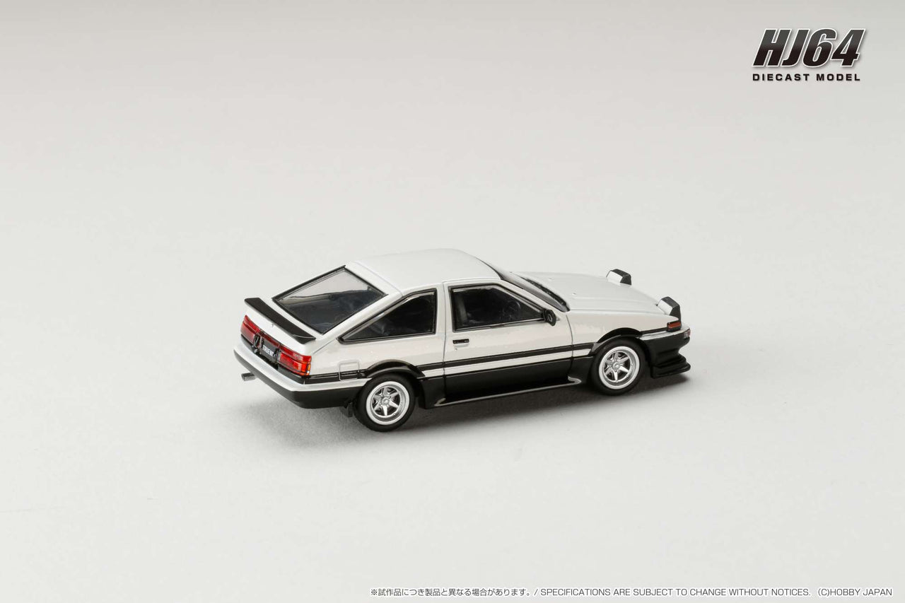Hobby Japan 1:64 Toyota Sprinter Trueno JDM Style, WHITE / BLACK