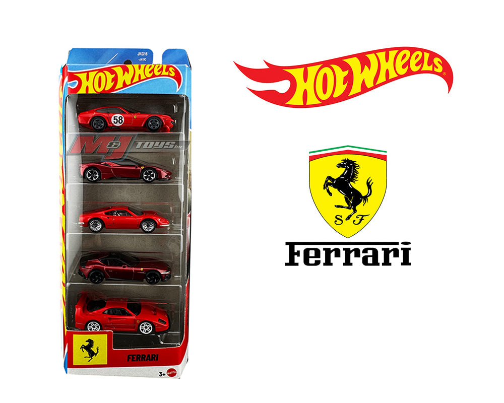 Hot Wheels 1:64 Basic Hot Wheels "Rosso" 5-Pack