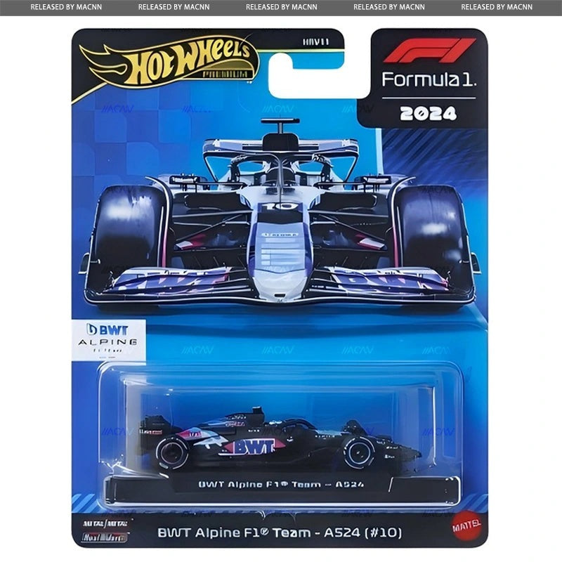 Hot Wheels 1:64 F1 Racing Premium F Assortment – Team Red Bull, Alpine, Haas CASE