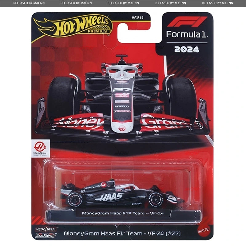 Hot Wheels 1:64 F1 Racing Premium F Assortment – Team Red Bull, Alpine, Haas CASE