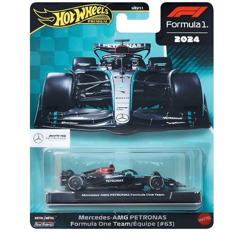 Hot Wheels 1:64 F1 Racing Premium H Assortment – Team Mercedes