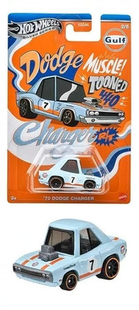 Thumbnail for Hot Wheels 1:64 GULF TOONED Themed Automotive Asst 2025 Mix 2 Complete Set 1-5